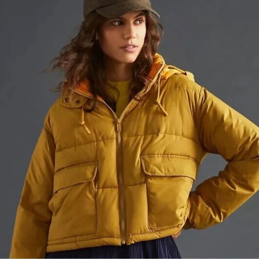 Anthropologie Pilcro Utility Puffer Jacket